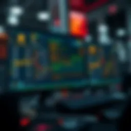 Digital representation of a cryptocurrency news feed