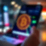 Cryptocurrency Transfer on Cash App Visual representation of cryptocurrency transfer on Cash App