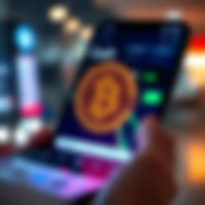 Cryptocurrency Transfer on Cash App Visual representation of cryptocurrency transfer on Cash App