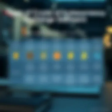 A chart illustrating various software types available in the market