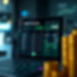 Visualization of market cap calculator interface