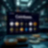 Visual Representation of Coinbase Swap Interface Coinbase Swap interface showcasing various cryptocurrencies