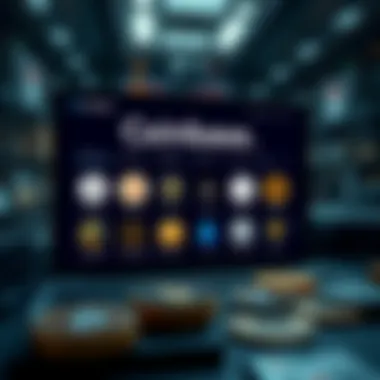 Visual Representation of Coinbase Swap Interface Coinbase Swap interface showcasing various cryptocurrencies