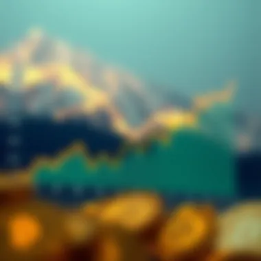 Market Performance Trends of Cryptocurrencies Graph illustrating market performance trends of selected coins