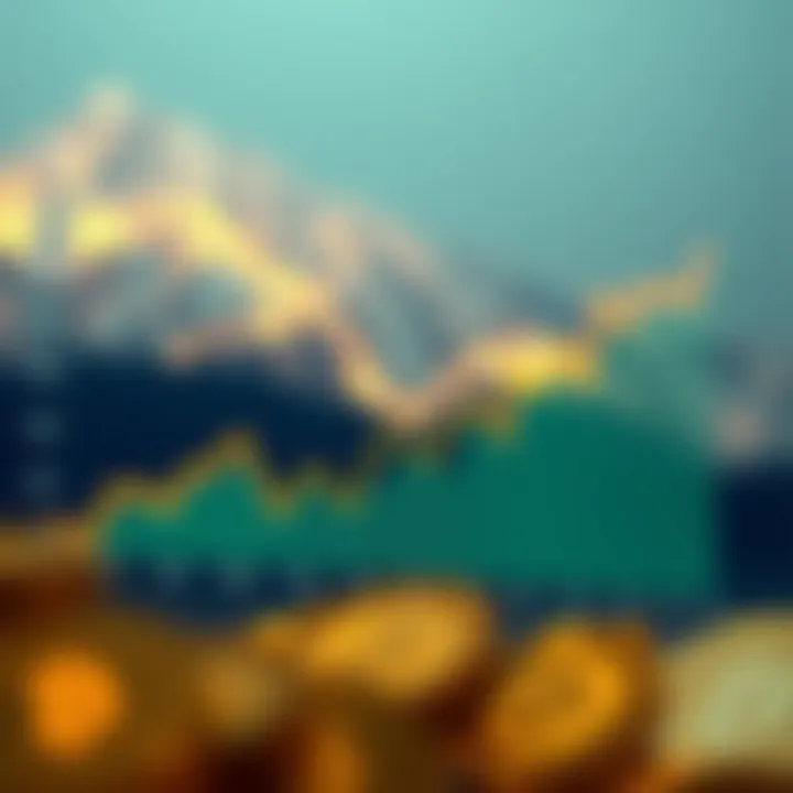 Market Performance Trends of Cryptocurrencies Graph illustrating market performance trends of selected coins