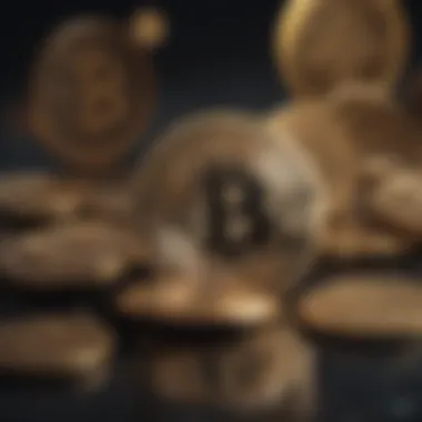 Cryptocurrency Loans Explained Visual representation of the concept of cryptocurrency loans without collateral