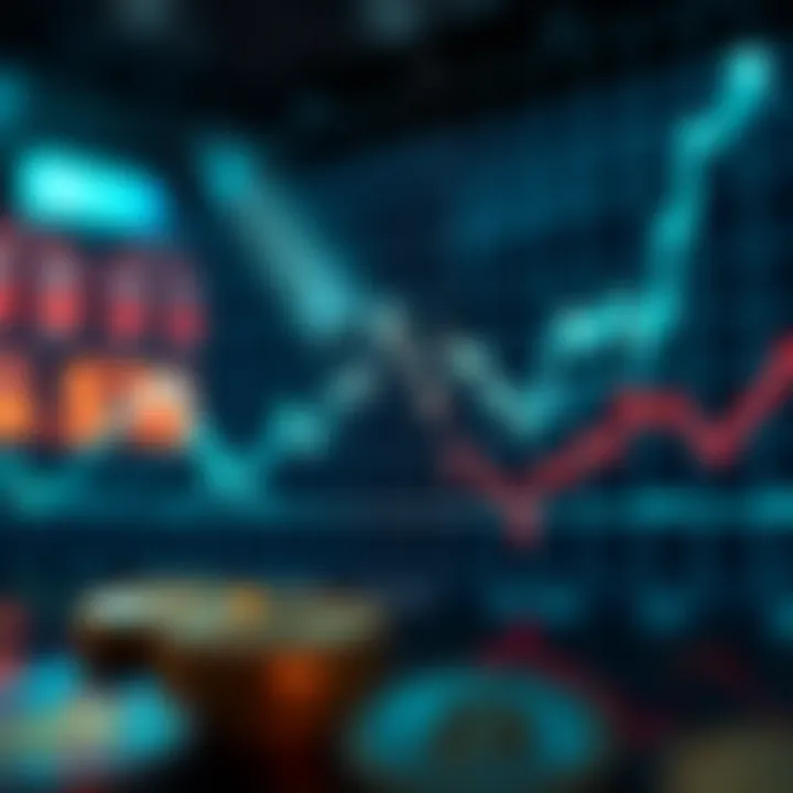 Graph illustrating cryptocurrency price trends