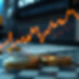 Visual representation of dollar exchange rate fluctuations