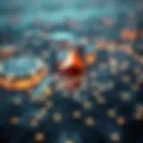 Ethereum Blockchain Network Overview Visual representation of Ethereum blockchain network