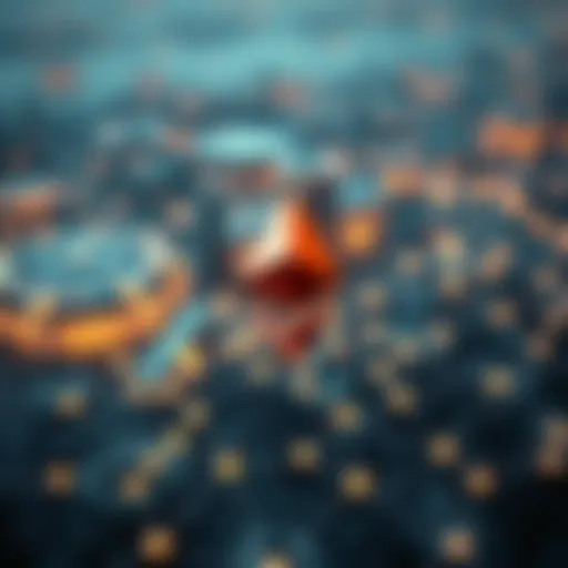 Ethereum Blockchain Network Overview Visual representation of Ethereum blockchain network