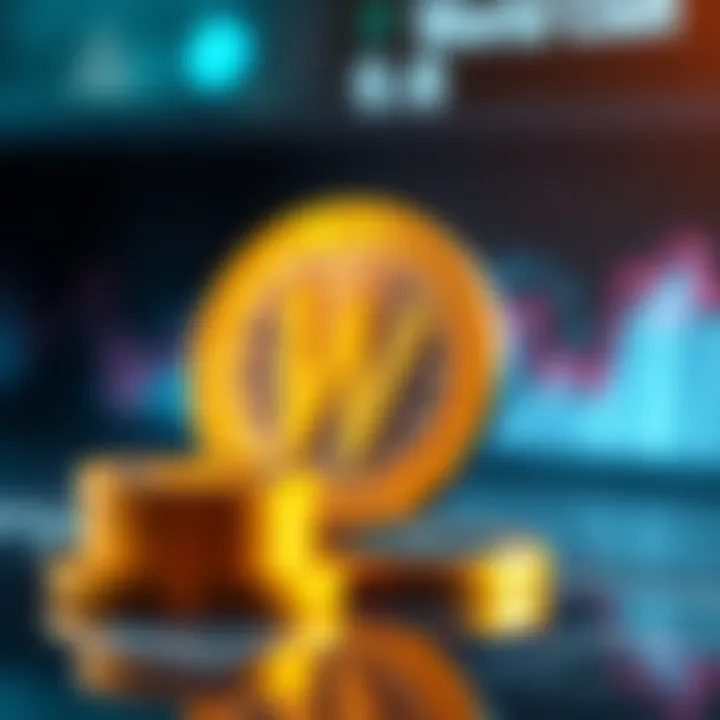 Worldcoin Symbol and Digital Innovation Symbol of Worldcoin representing digital innovation